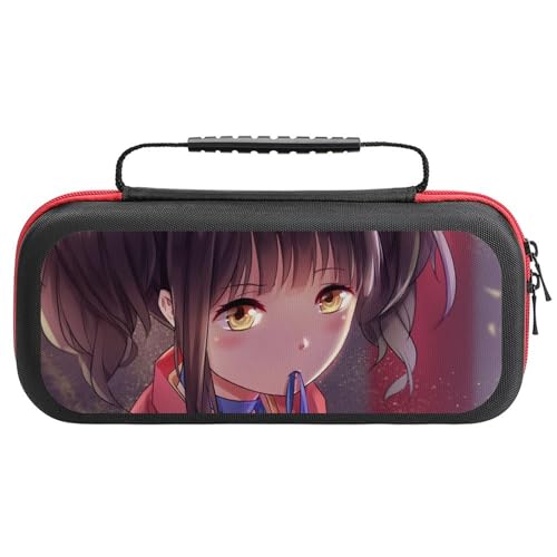 Switch ケース かわいい 甲鉄城のカバネリ 無名 スイッチ 収納ケース カバー ナイロン素材 全面保護 防塵/防水/防汚/耐衝撃 26x11.5x5.2cm Switchに対応 保護用ハードケース 大容量な収納力 アクセサリーポーチ Switch本体
