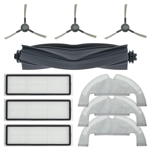 Image of HASTHIP Compatible with Dreame D10s Plus 10Pcs Accessories for Dreame D10s Plus Vacuum Cleaner, with 1 Main Brush, 3 Side Brushes, 3 Mops, 3 Filters, Replacment Accessories Parts for D10s Plus