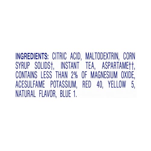 Crystal Light Sugar-Free Lemon Iced Tea Naturally Flavored Powdered Drink Mix 4 Count Pitcher Packets