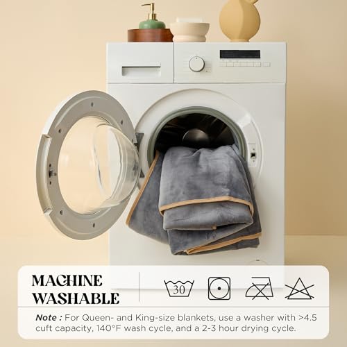 LE SURE wasserdichte Hundedecke Grosse Hunde - 100x80cm Outdoor Hundedecke waschbar, Hunde Decke Sofaschutz aus Sherpa Fleece, Katzendecke flauschig und weich, Grau