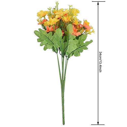 XONOR 10 Bouquets Artificial Flowers Fake Silk Daisy Plants for Indoor Home Wedding Party Decoration, Assorted Colors Daisy for Spring Summer Decoration by XONOR - Image 6