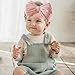 YWAOAIJD Baby Bows Headbands Soft Nylon Handmade Hair Accessories for Newborn Infant Toddler Kids (3 Mixed Pink, Large)