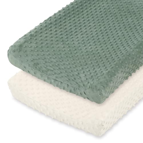 The Peanutshell Minky Dot Changing Pad Cover