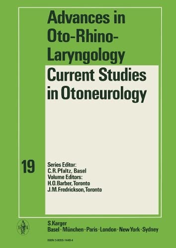 Amazon | Current Studies in Otoneurology (Advances in Oto-Rhino