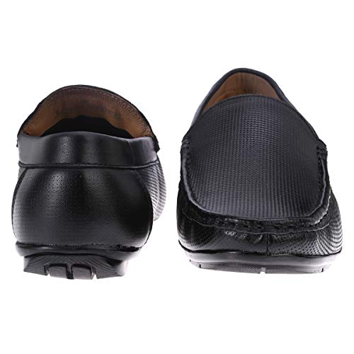 Image of LOUIS STITCH Men's Loafers Premium Genuine Leather Casual Anti-Skid Moccasins Soft and Comfortable All-Day Wearing Formal Regular Shoes for Men Ultra Light Weight (Czech)