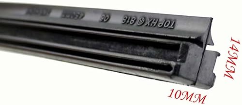 Miniatura 3 de Tiras de goma para limpiaparabrisas de automóvil, calidad de OEM, 4 unidades, 14, 16, 17, 18, 19, 20, 21, 22, 24, 26, 0.394 in, ajuste perfecto para