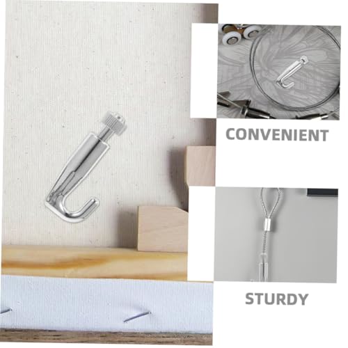 Image of Gadpiparty 2pcs Picture Hanging Hooks for Artwork Heavy Duty Picture Frame Hooks Wire Hangers for Galleries and Homes