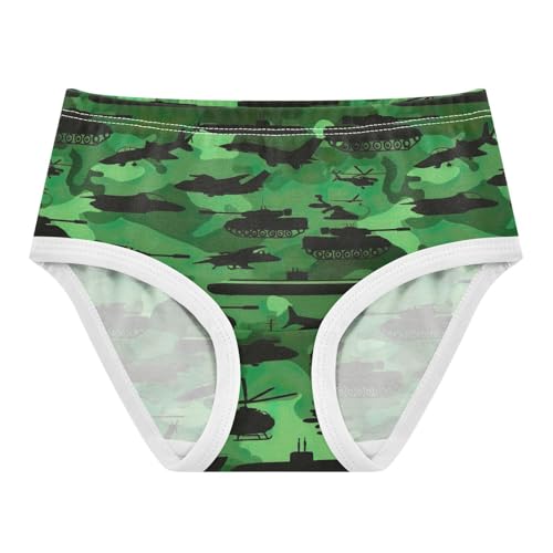Cool Military Camouflage Green Girls Underwear Toddler 2t Cotton Cute Panties Girl Animal Kids Briefs Undies
