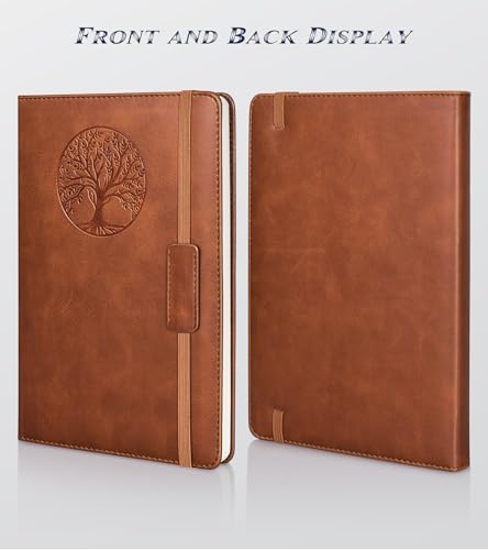 Cuaderno de puntos Biuwory con tapa dura de cuero y 160 páginas 6