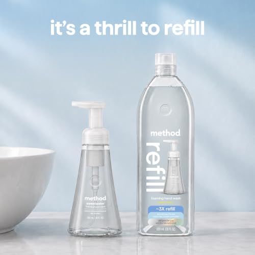 method Foaming Hand Wash Refill, Sweet Water, 28 fl oz, 4 pack | Refills Up to 3X, Hydrates & Softens Skin, Designed for Gentle Everyday Cleansing - image 2