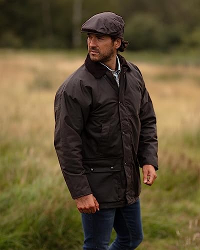 Miniatura 2 de Walker And Hawkes - Benson - Chaqueta Sin Acolchado Para Hombre - Abrigo Encerado Ideal Para Cazar - Estilo Campiña Inglesa - Marrón - Xs