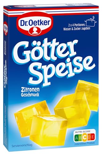 Dr. Oetker Götterspeise Zitronen-Geschmack, 12er Pack (12 x 500 ml Packung)