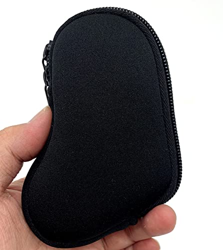 Image of Wanty Asthma Inhaler Holder Neoprene Protective Portable Carrying Bag Travel Inhaler Mini Case Sleeve for L-Shaped Inhaler, Inhaler Not Included (Black)