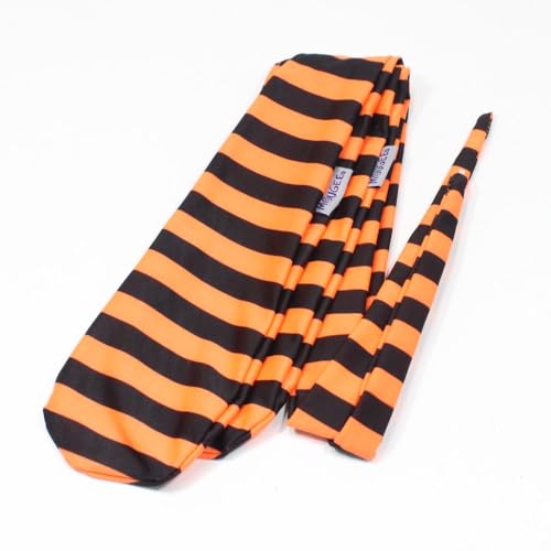 Mougee Sock Poi - Quality Nylon Sock POI (Orange and Black Stripes, 26 Inch)