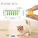Andiker Interactive Cat Spiral Creative Spring Toy to Kill Time and Keep Fit, Sturdy and Heavy Plastic for Swatting, Biting, Hunting Kitten Toys, Colorful, 12 pcs