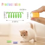 Andiker Interactive Cat Spiral Creative Spring Toy to Kill Time and Keep Fit, Sturdy and Heavy Plastic for Swatting, Biting, Hunting Kitten Toys, Colorful, 12 pcs - Image 5