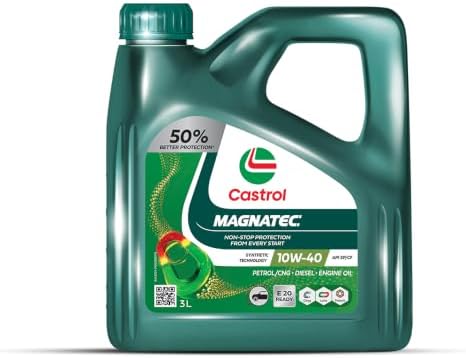 Castrol MAGNATEC 3382513 10W-40 API SN Part-Synthetic Engine Oil for Petrol Cars (3 L)