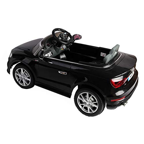 Electric Riding Vehicle, 12 V Audi A3 Kids Ride on Car with RC + LED Light + Music, Red