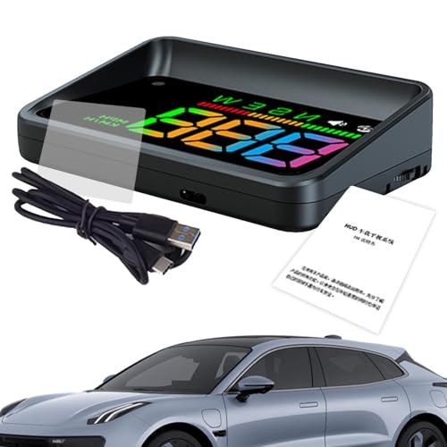 Display testa alta per da da da auto Hud - Tachimetro per cruscotto da da da auto Può essere montato sul parabrezza Auto tachimetro digitale Proiettore di velocità co co