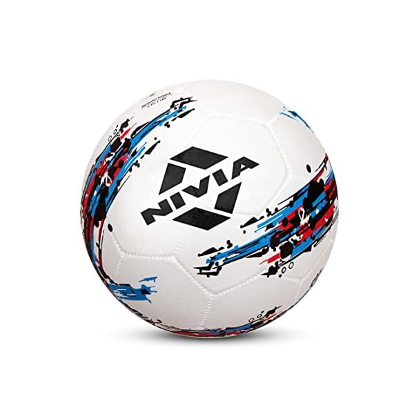 Nivia Storm Football - Size 5 (White), Rubber
