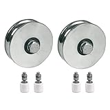 Roue à rainure R 140mm avec 2 BB x2 & 40x60 guide de porte X4...