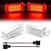 HMYHBD 2Pcs Footwell Under Courtesy Light Luggage Glove Box Lamps, for, 911 997, for Carrera, Turbo, for, Boxster 987 Cayman 981 car Interior footwell Lights(Passion Red 1)