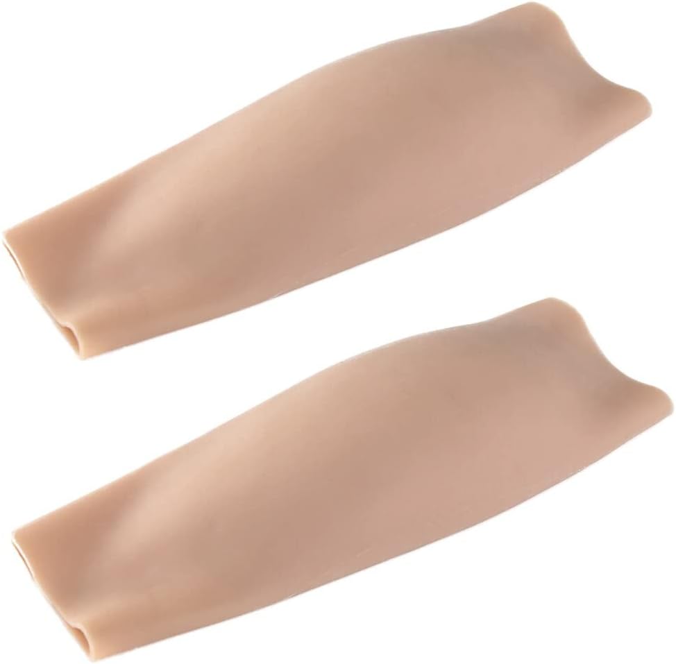 Silicone Calf Pads Leg Arm Enhancer Calf Corrector for Thin Skinny Crooked Legs Cover Scar Birthmark (1 Pair)
