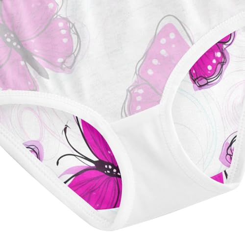 Cotton Girls Underwear Toddlers Pink Purple Butterflies White Cute Panties Girl Aesthetic Underpants Briefs 2t 5