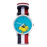 スヌーピー ウッドストック 腕時計 可愛い 安い ナイロンのニットベルト ガールズ レディース 女子 学生 キッズ ウォッチ 誕生日 成人式 新学期 プレゼント キャラクター グッズ