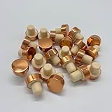 50PCS wine bottle corks T-shape stopper Copper Aluminum wrap stopper |19.0mm synthetic cork stem