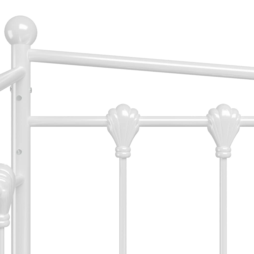 vidaXL Telaio Divano Letto Estraibile Bianco in Metallo 90x200 cm