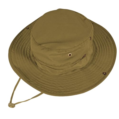 Image of Sun Hats for Men Women Bucket Hat UPF 50+ Boonie Hat Foldable UV Protection Hiking Beach Fishing Summer Safari