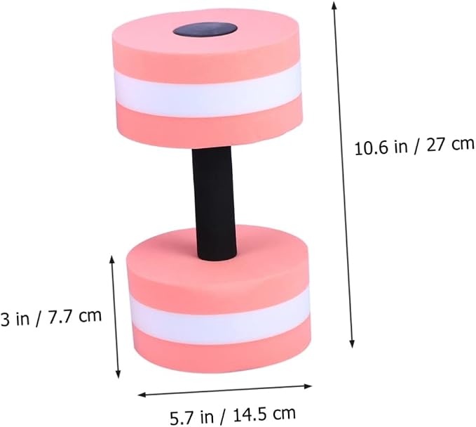 Pesa acuática para piscina 2 piezas rosa miniatura 5