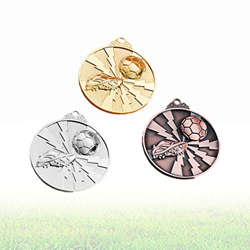 NUOBESTY Gouden Zilveren Bronzen Award Medailles Sport Voetbal Medaille Award Voetbal Winnaar Medailles 1e 2e 3e Plaatsen Prijzen voor Evenementen Olympische Marathon Wedstrijden - Image 5