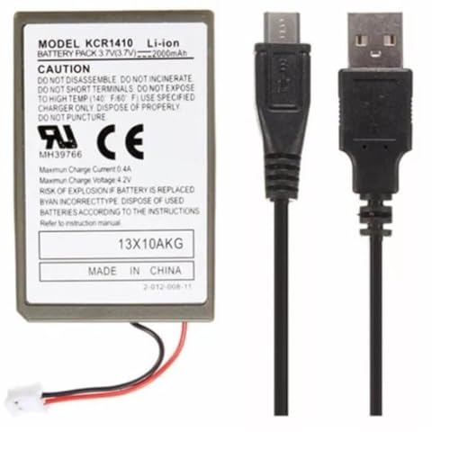 Bateria Recarregavel Para Controle Manete Playstation 4 Play Ps4 Dualshock 2000mah + Cabo Carregador