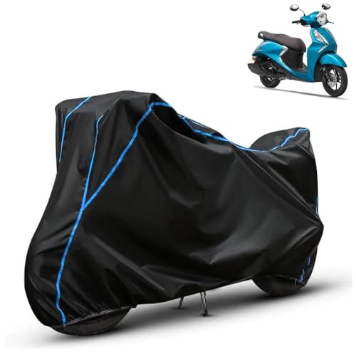 Image of Kerwa Waterproof Bike Cover Compatible with Yamaha Fascino | Dust Proof, UV-Resistant, All-Weather Protection Bike Body Cover, Windproof Elastic Bottom