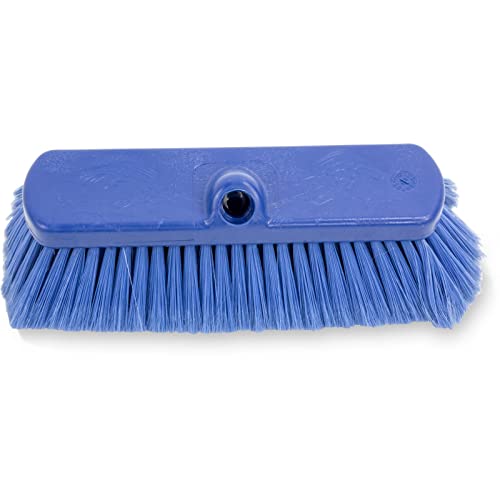 Image of SPARTA 41278EC14 Flo-Thru Plastic Wall Scrub Brush, Equipment Brush With Soft Nylex Bristles For Industrial Kitchens, Hospitals, Commercial Cleaning, 4 Inches, Blue, (Pack of 12)