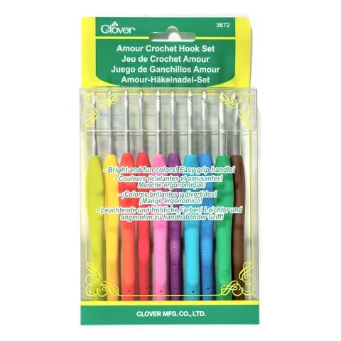 Clover 3672 Amour Crochet Hook Set, 10 sizes Cover