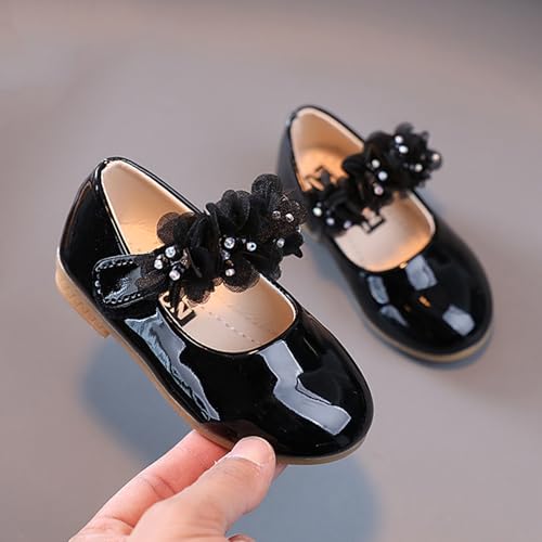 Unifizz Toddler Girls Dress Shoes Little Girls Mary Janes Flower Beaded Ballerina Flats2