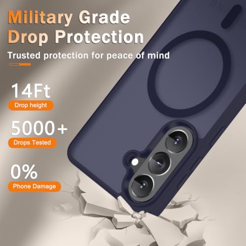 Image of for Samsung Galaxy S26 FE Case, Matte Magnetic Phone Cover, Deep Purple