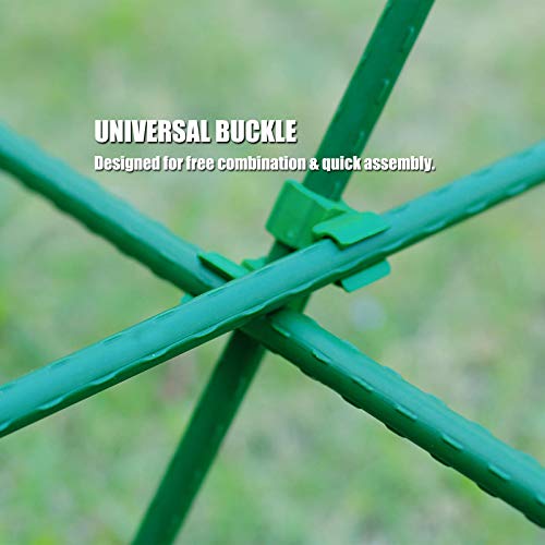 Orgrimmar 26 PCS 36" Garden Support Stakes Plastic Coated Deformable Climbing Plant Trellis Plant Climbing Frame for Tomato Cucumber Eggplant Vine Vegetable (36 Inch)