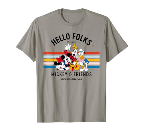 T-shirt Mickey & Friends au motif rétro imprimé avec des finitions de qualité supérieure