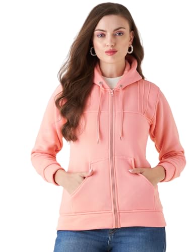 Image of Pivl Women Solid Hooded Jacket for Winter