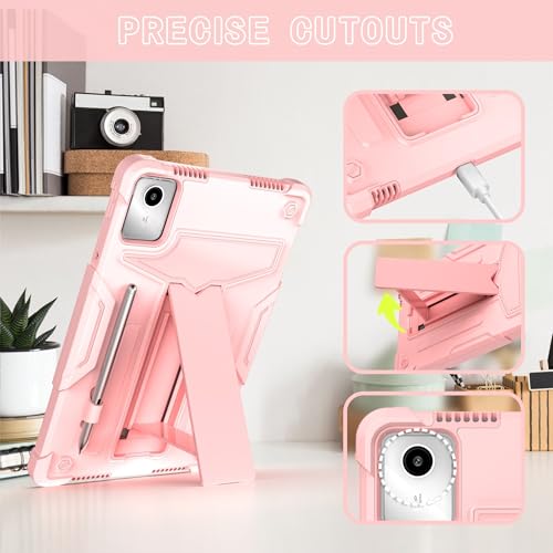 Coque Lenovo Tab M11 Antichoc Rose avec Support pour la Maison - 2