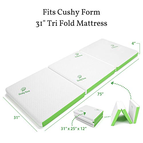 Carry Case for Cushy Form Tri-Fold Folding Bed Mattress (75" x 31" x 4")