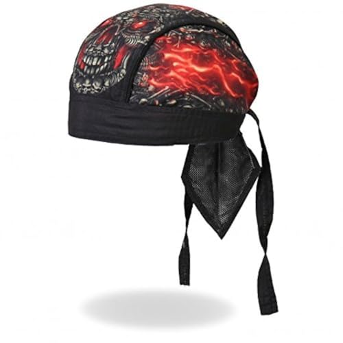 Hot Leathers Biker Headwrap | SKULL MADE OF SKULLS Design | Authentic Premium | Micro-Fiber & Mesh Lining | Single Pack
