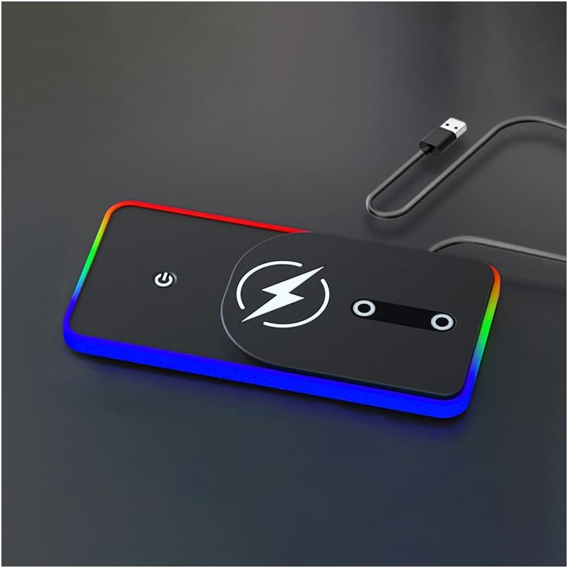 Car Charging Pad for Lincoln Navigator Black Label 2018–2025, Non-Slip Charging Mat with Soft Ambient Light, Steady Charging Surface, Plug & Play Use for Daily Driving,B USB