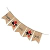 PRETYZOOM Kerst jute banners slingers Nieuwjaar banner jute opknoping slingers kerst opknoping decoraties voor vakantie…