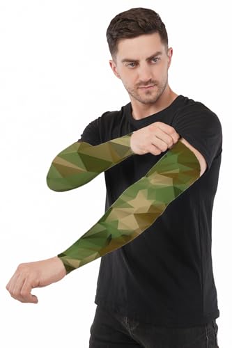 Image of Arm Sleeve For Men women Fully Stretchable Sun UV Ray Dust Protection Bike Riding Cycling Gloves Cricket Golf Football Soft Hand Gloves sleeves