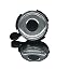 2″(50mm) Silver Dome, Black Base